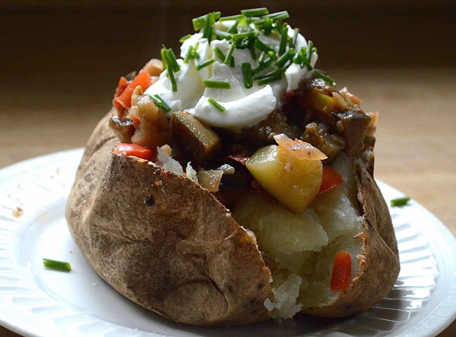 Ratatouille Stuffed Potatoes