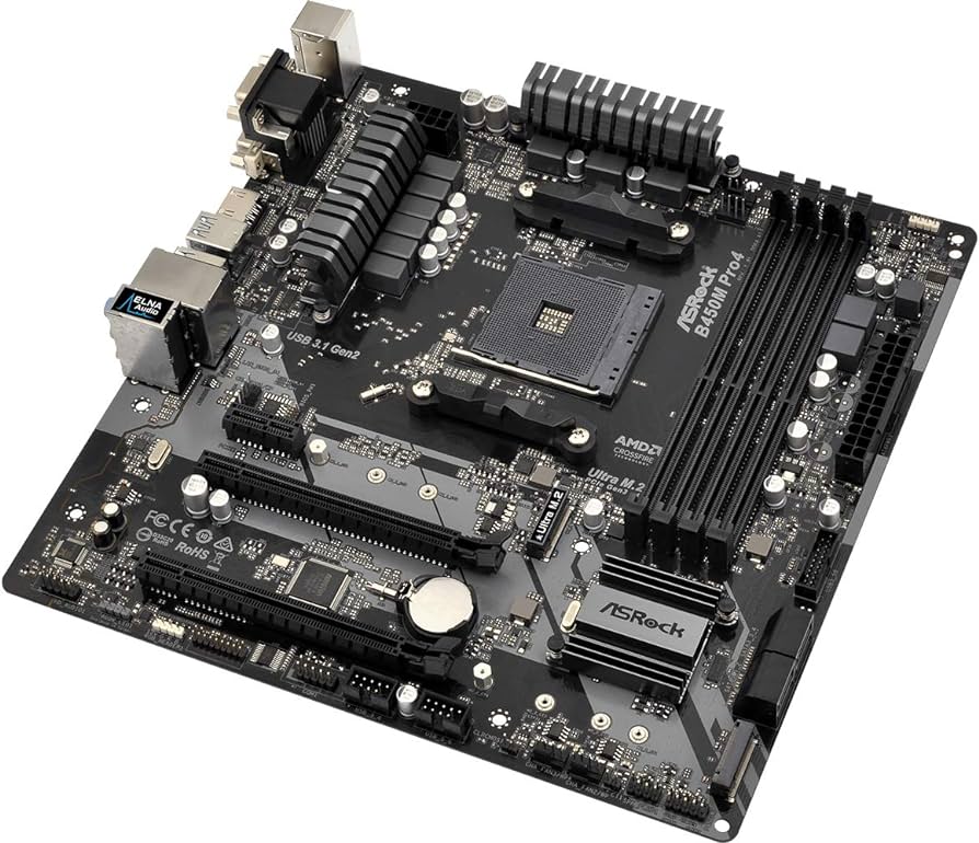 ASRock B450M PRO4 Motherboard