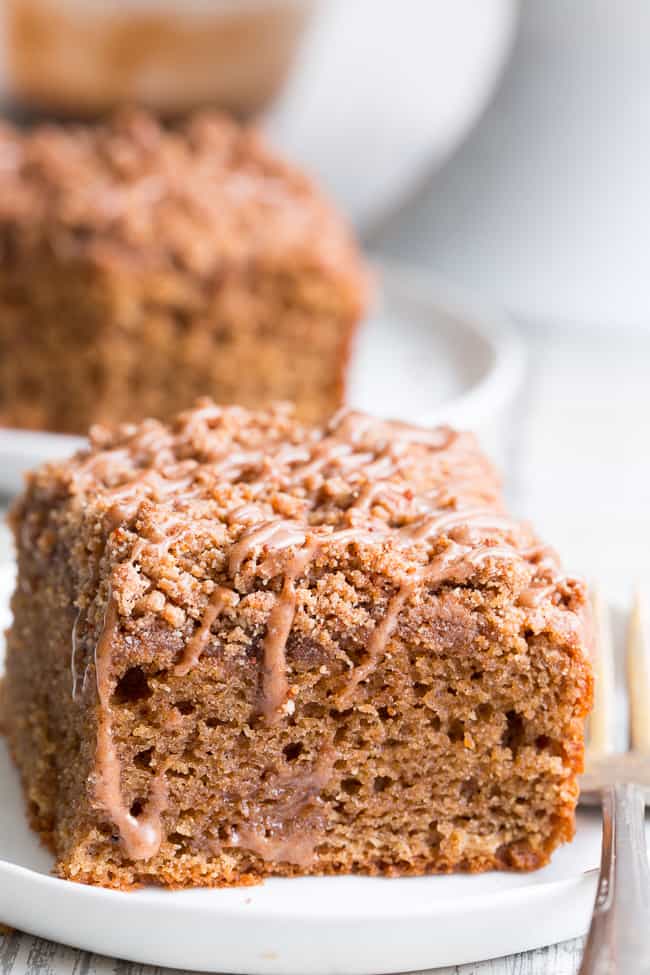 Paleo Coffee Cake with Cinnamon Crumb Topping