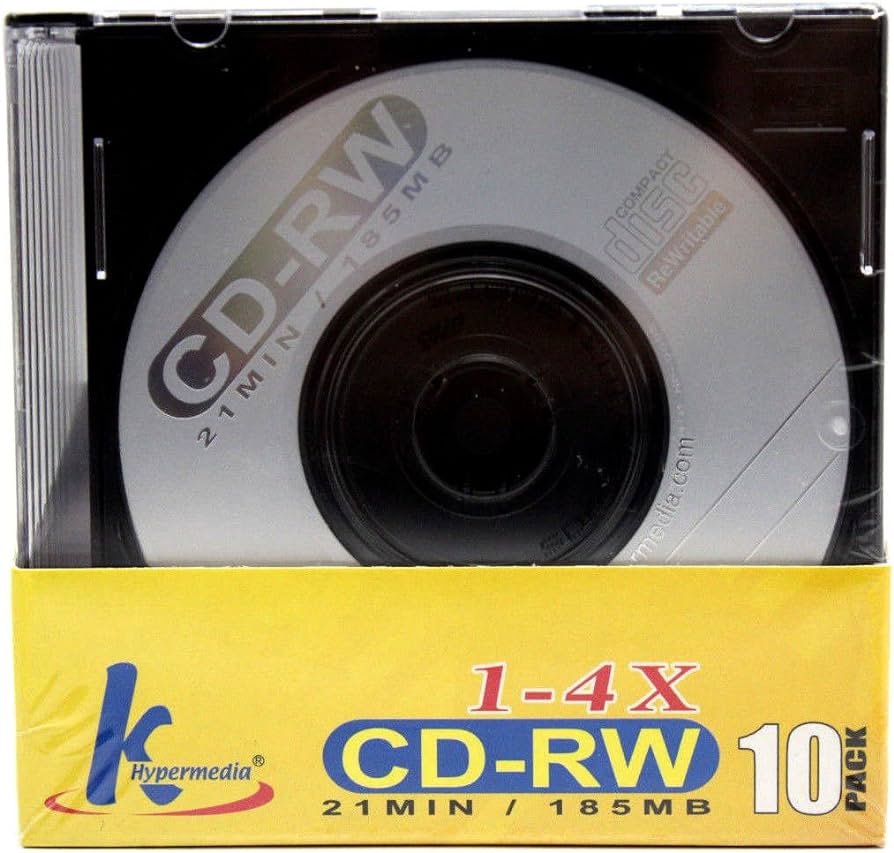 Kodak CD-RW 700MB 4X-12X High-Speed Rewritable Media - 10 Pack