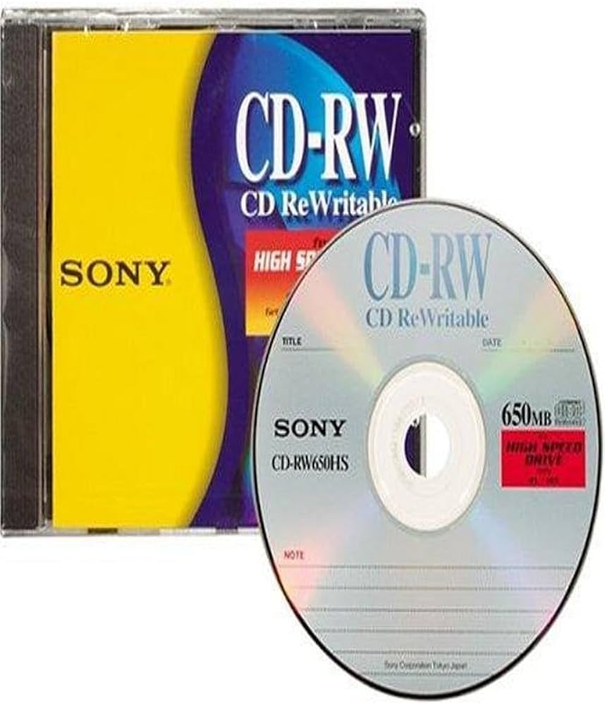 Sony CD-RW 700MB 4X-10X High-Speed Rewritable Discs