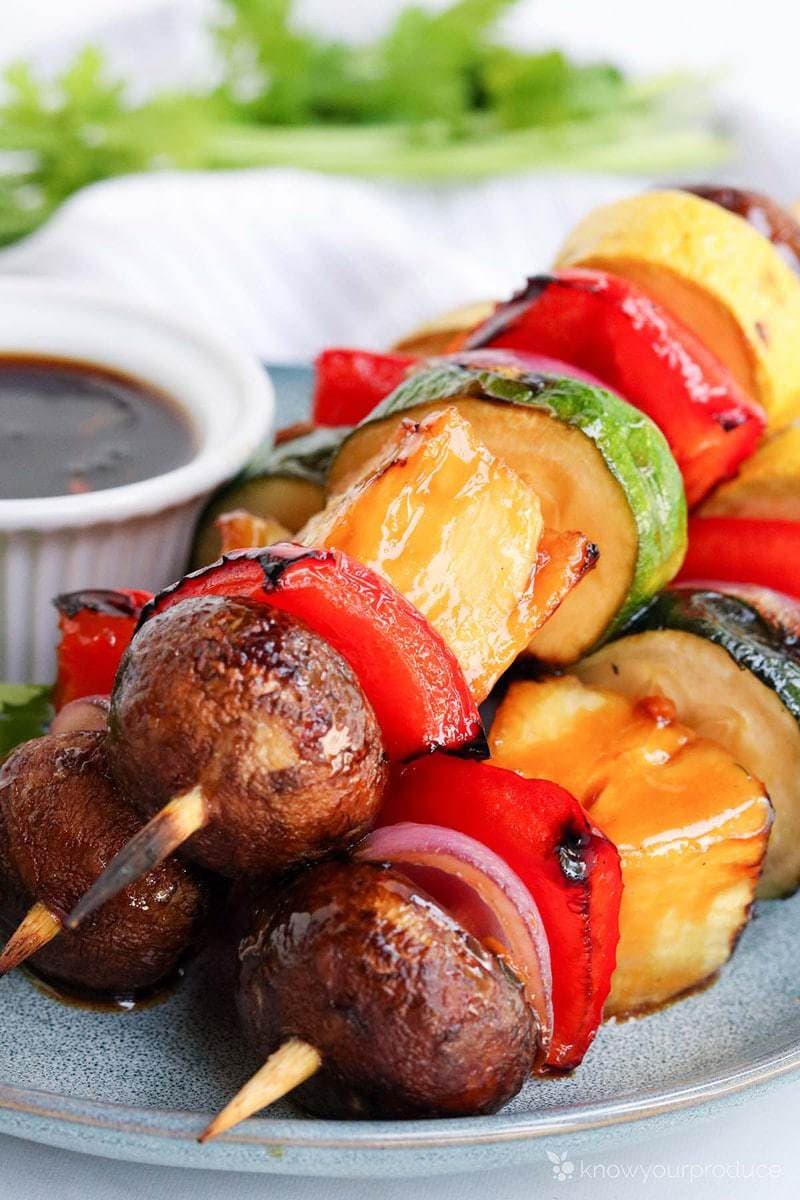 Teriyaki Veggie Skewers