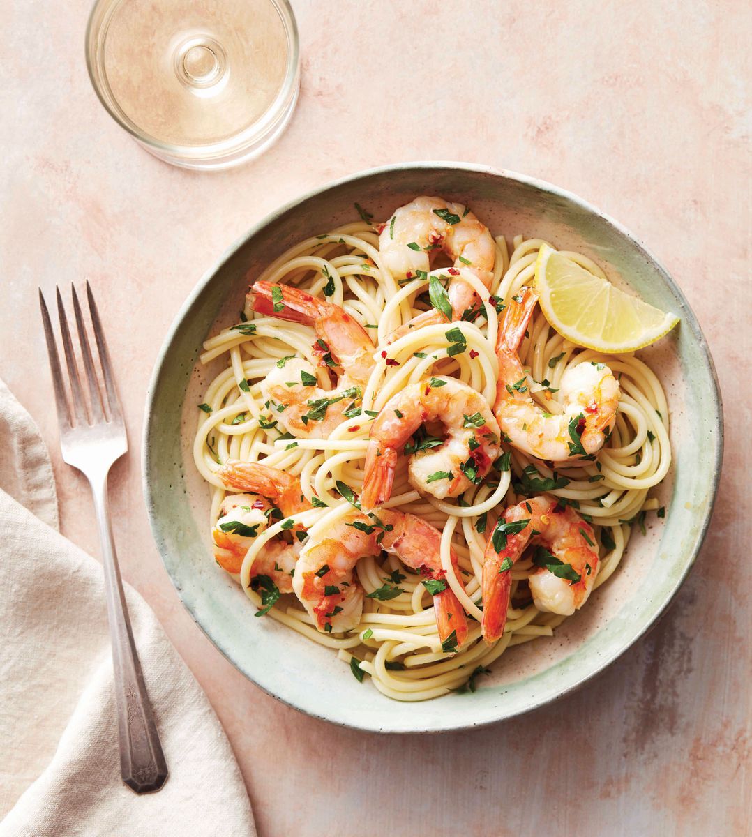 Air Fryer Shrimp Scampi