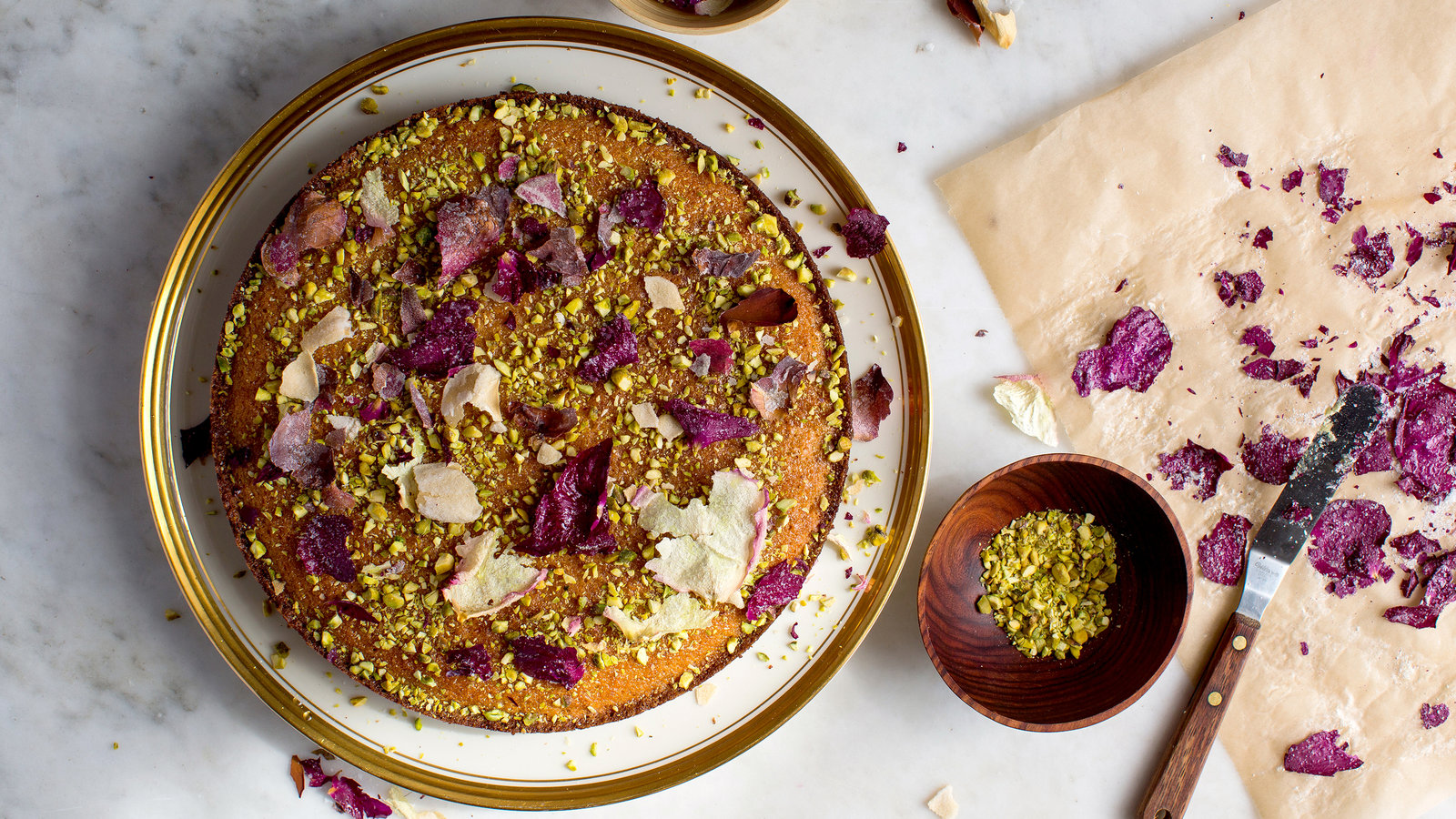 Pistachio and Rosewater Cake Recipe