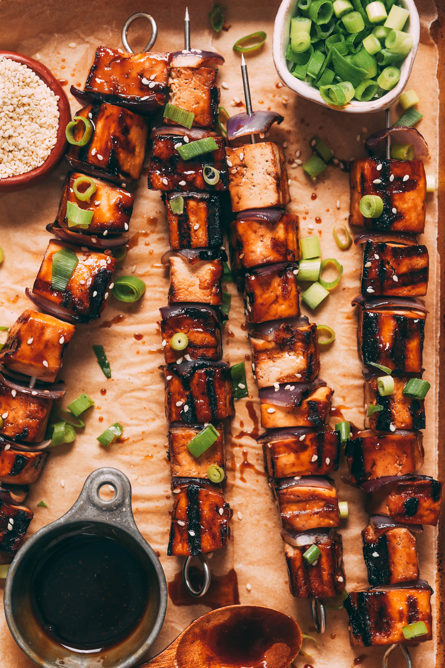 Asian-Inspired Tofu and Vegetable Skewers