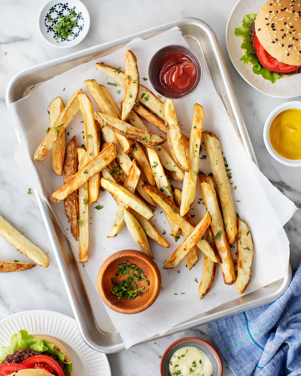 Lemon Herb Air Fryer French Fries