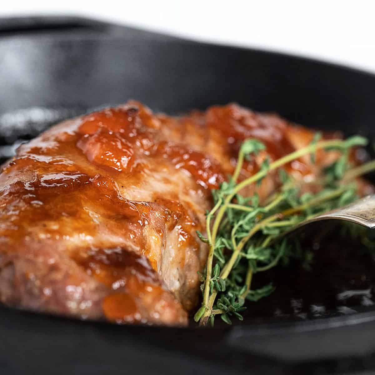 Pork Loin with Apricot and Mustard