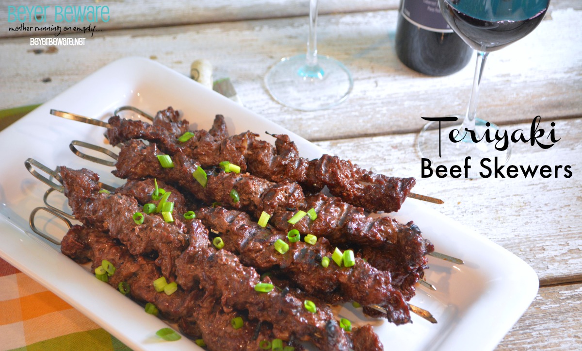 Cube Steak and Vegetable Skewers