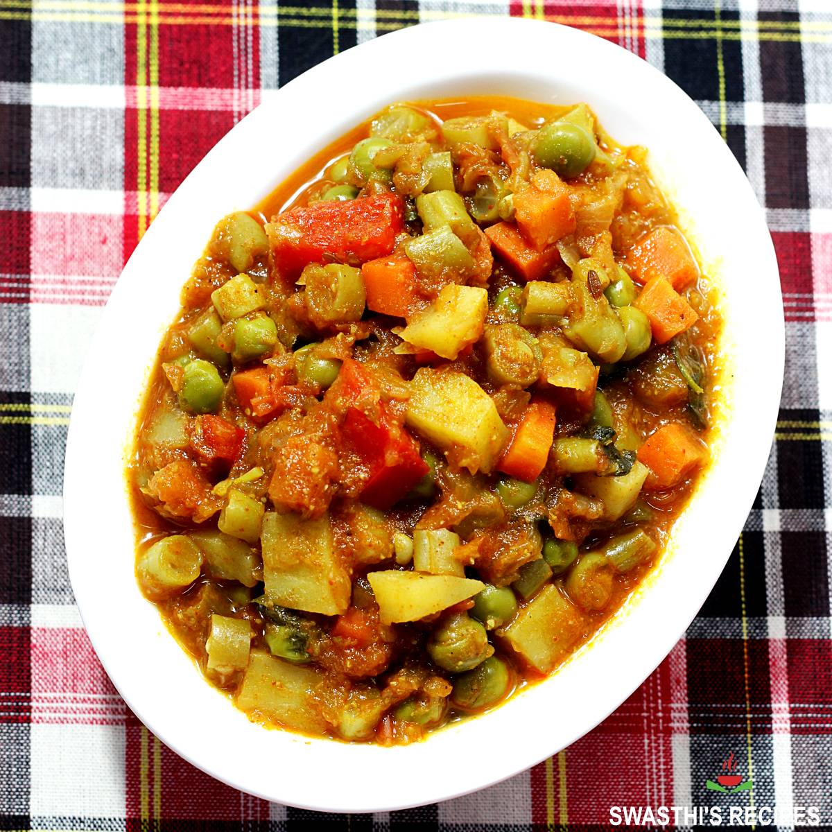 8. Indian Mixed Vegetable Curry