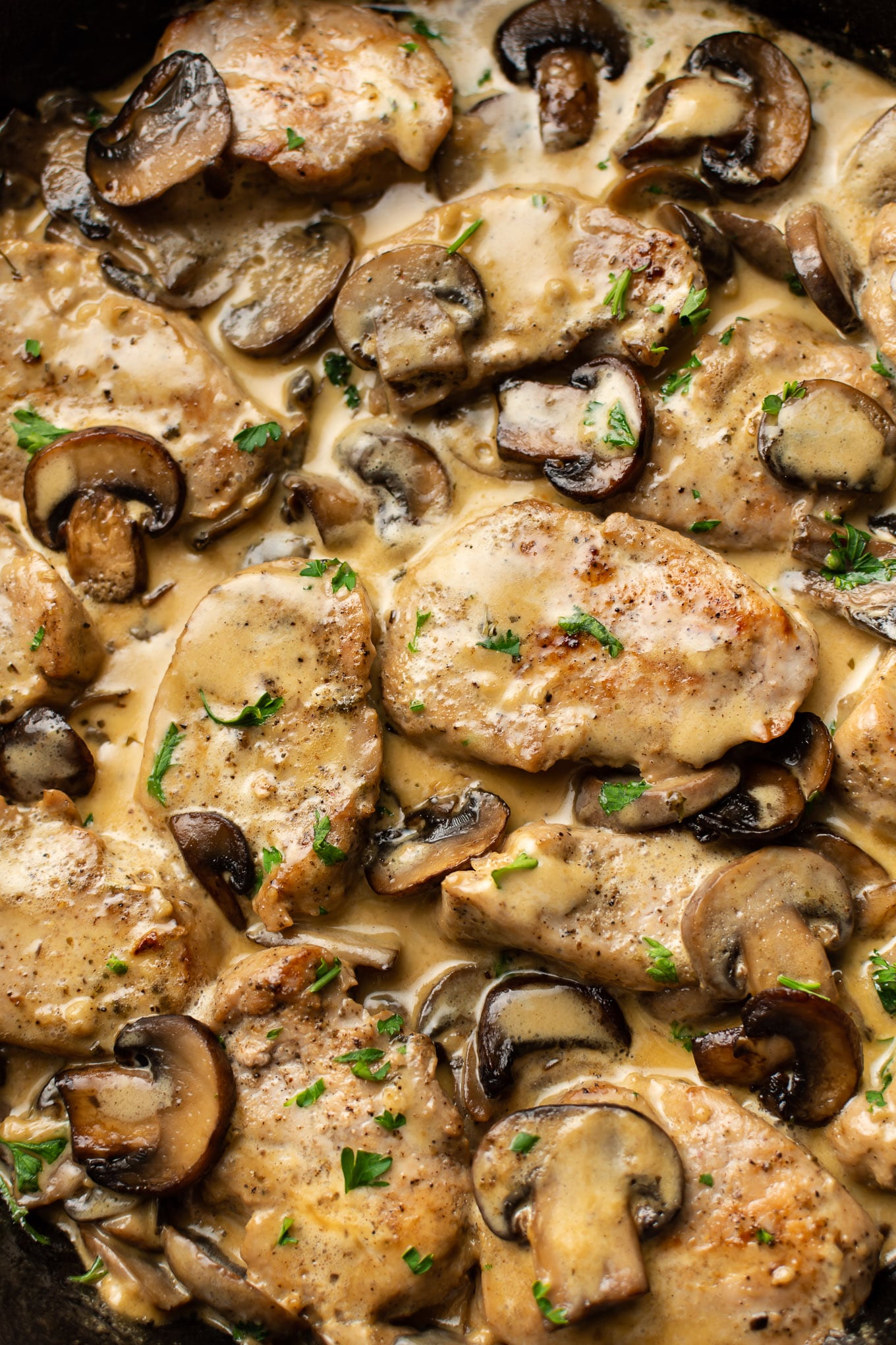 Pork Loin with Mushroom Sauce