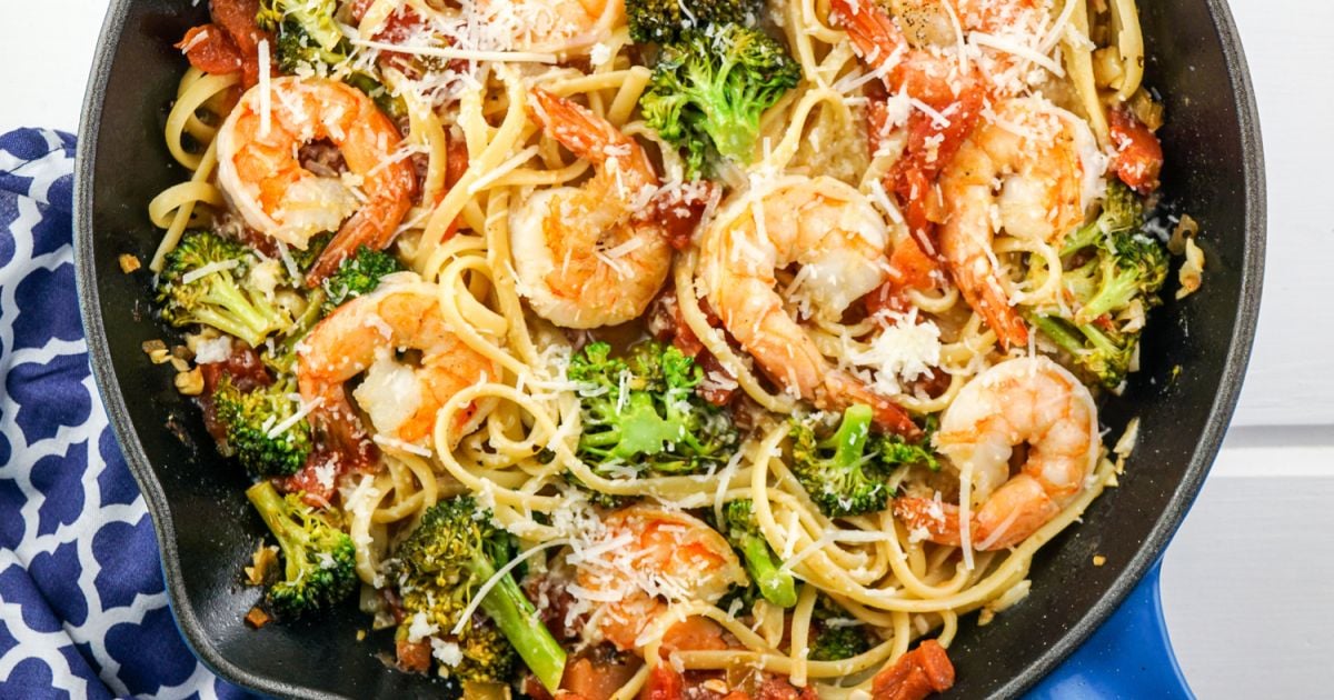 Shrimp and Broccoli Pasta