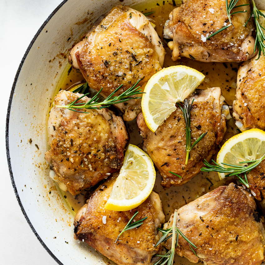 Chicken Thighs with Rosemary and Lemon