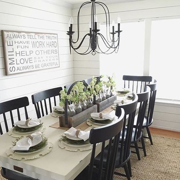Farmhouse-Inspired White Kitchen with Retro Diner Booth