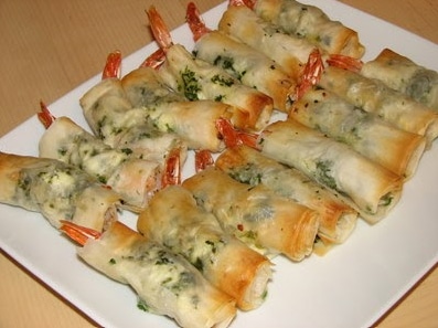 Phyllo-Wrapped Shrimp