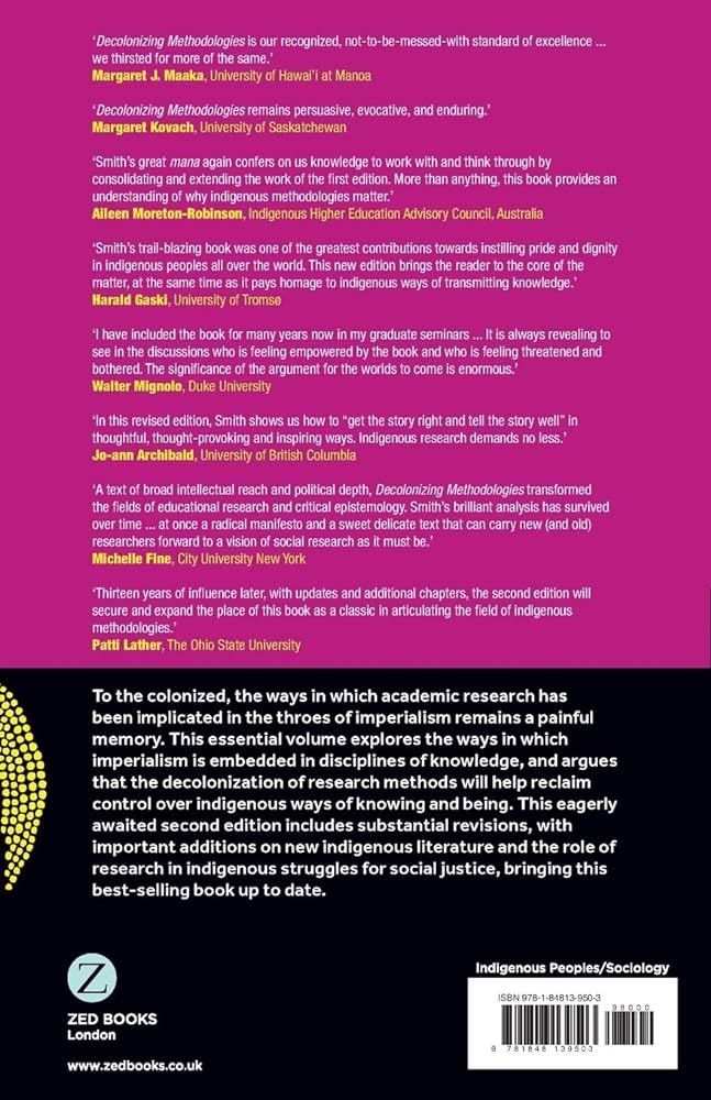 Decolonizing Methodologies: Research and Indigenous Peoples