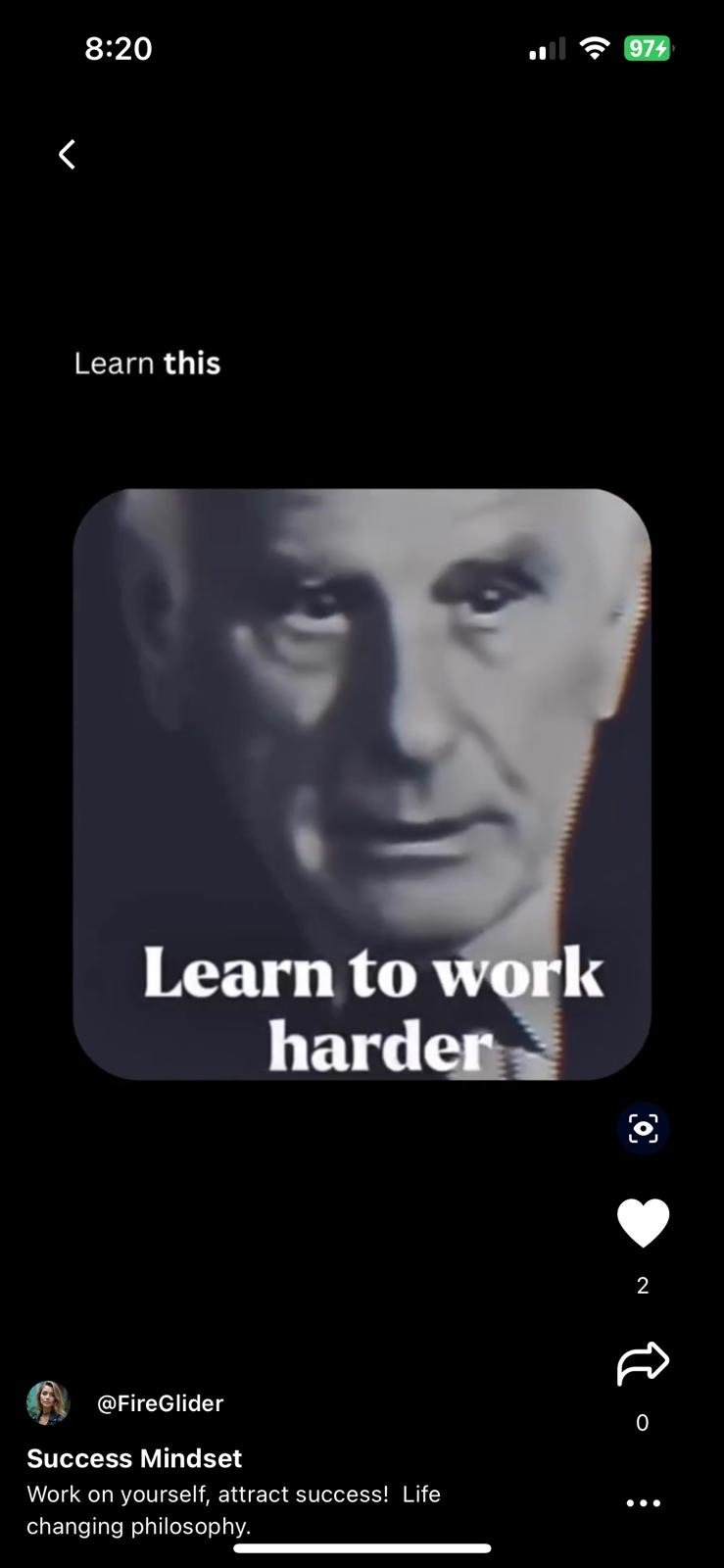 Work hard