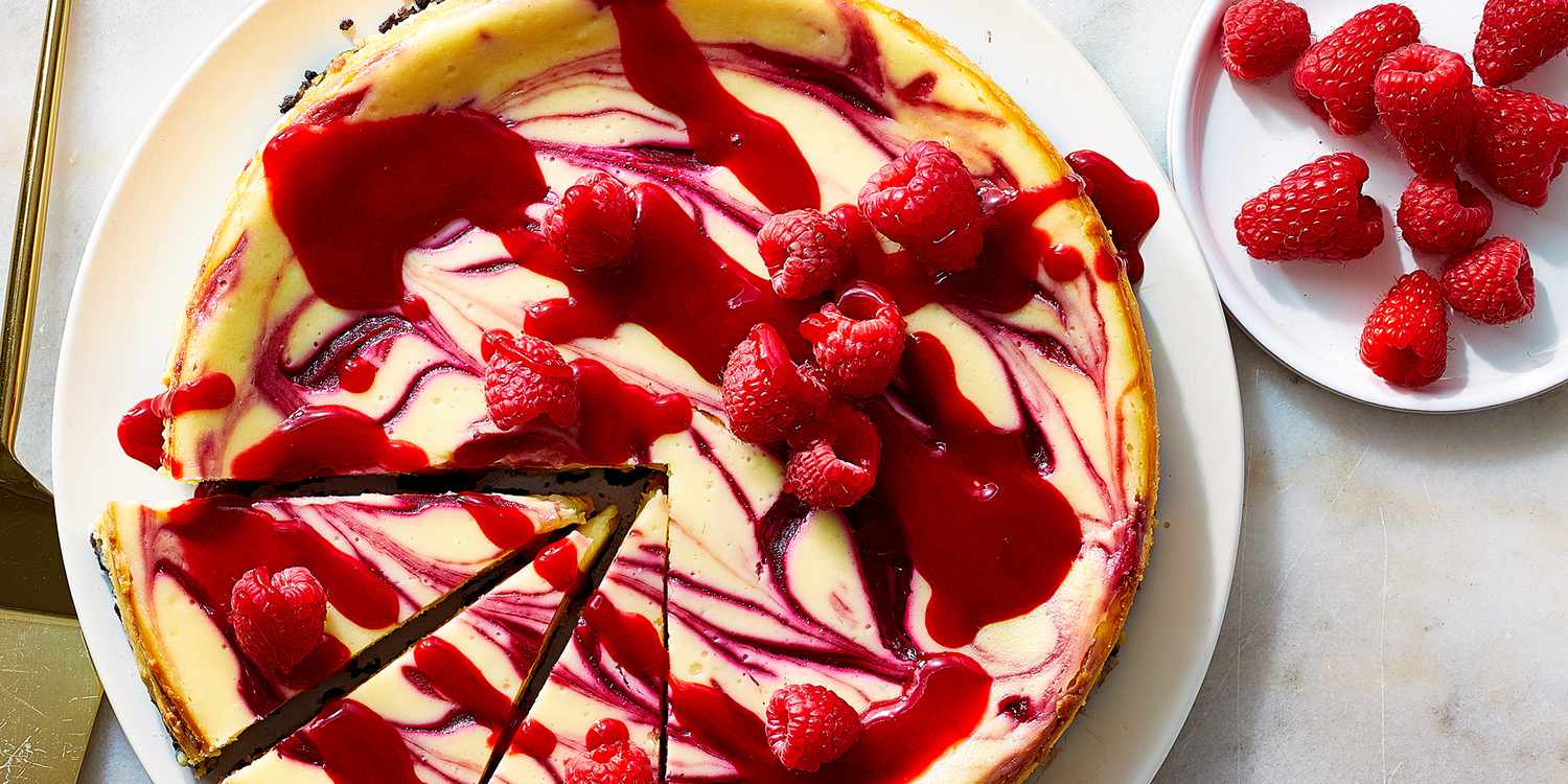 Raspberry White Chocolate Cheesecake