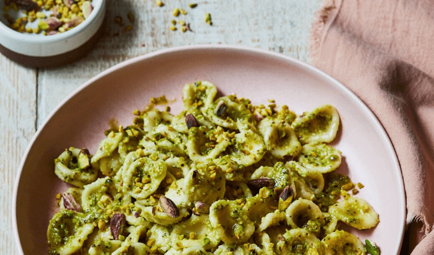 Pesto Genovese con pistachos