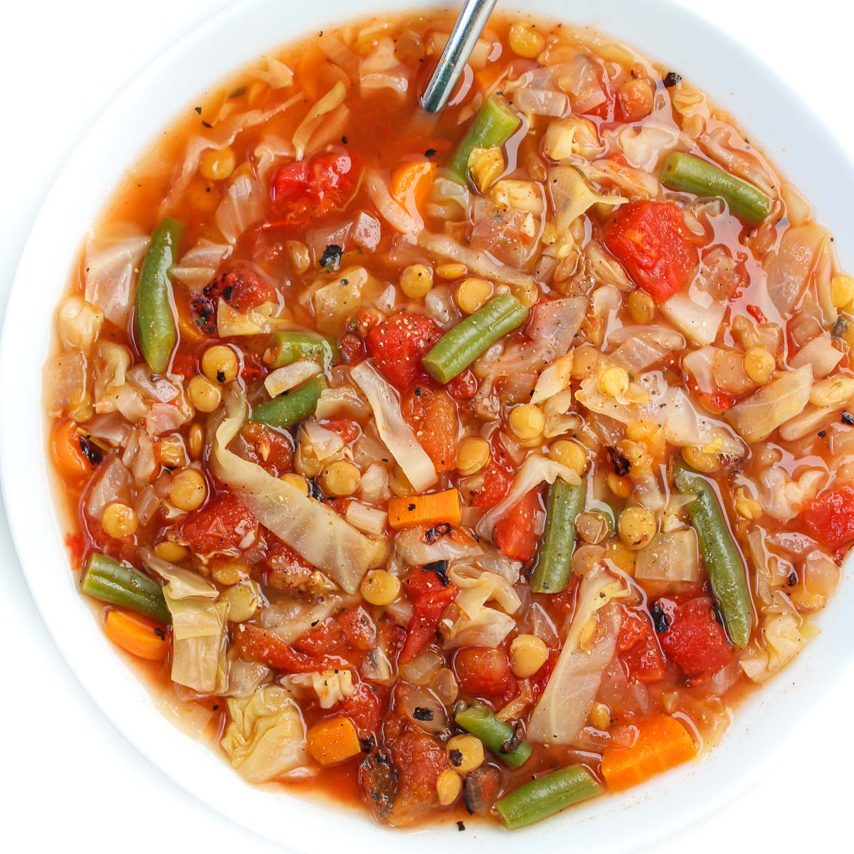 Cabbage and Lentil Soup