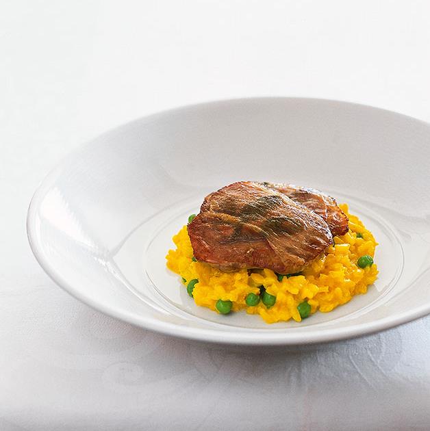 Saltimbocca con risotto