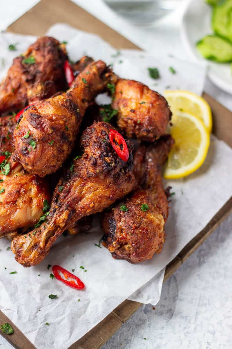 Sesame Ginger Air Fryer Chicken Legs