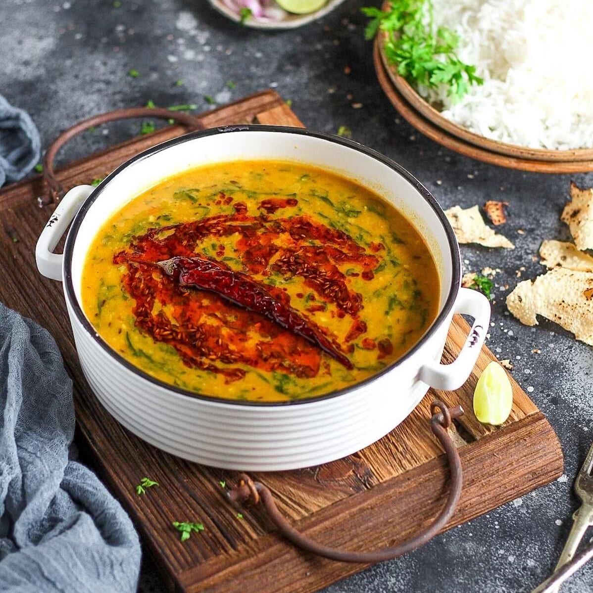 Spinach Dal Tadka