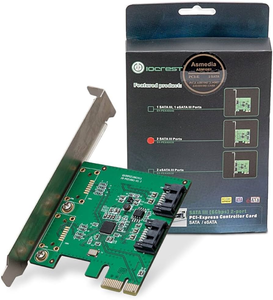 Syba 2 Port SATA III PCI-Express x1 Card