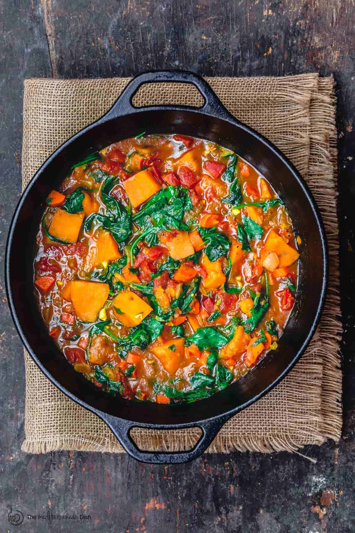 Indian Spinach and Potato Stew