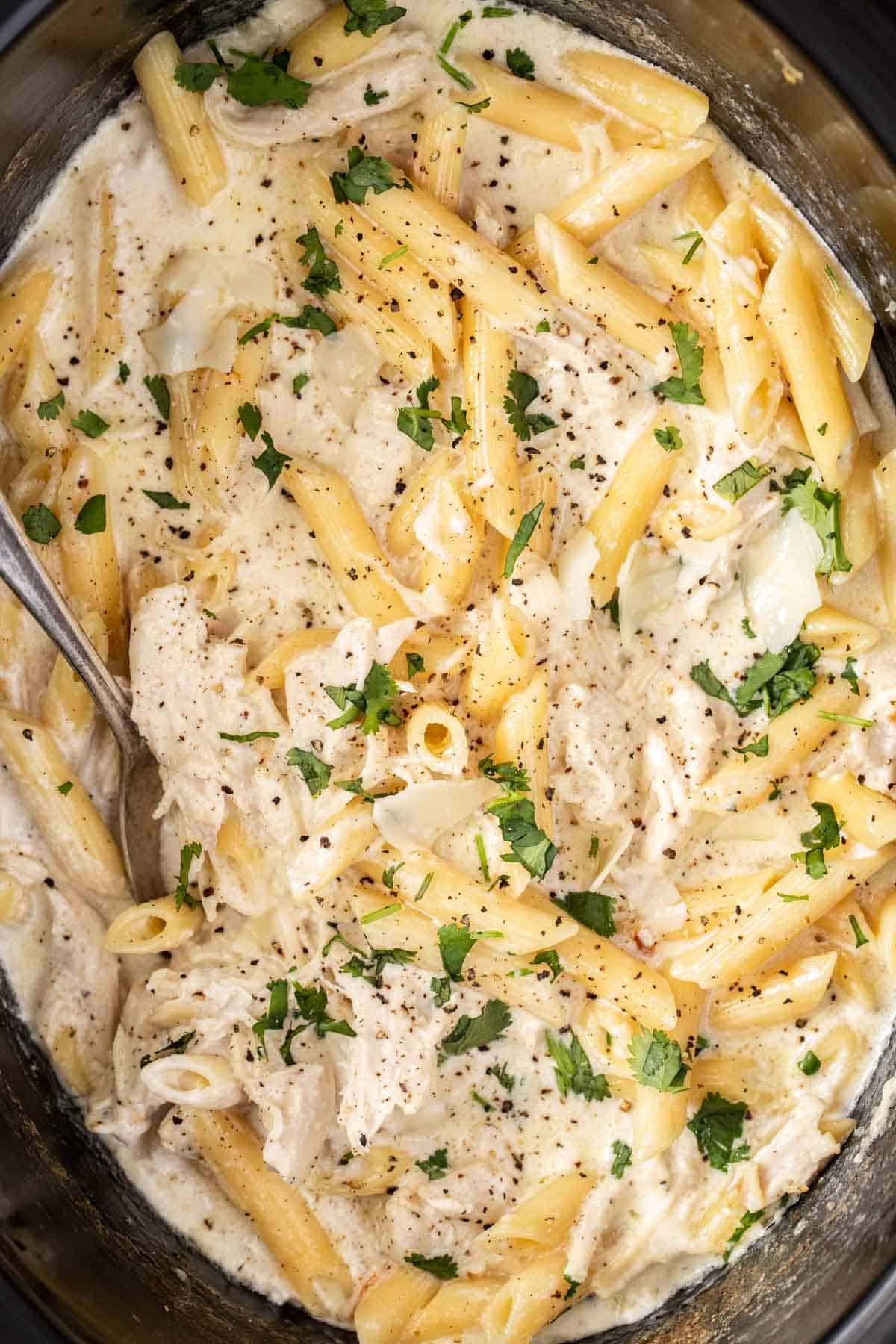 Crockpot Chicken Alfredo