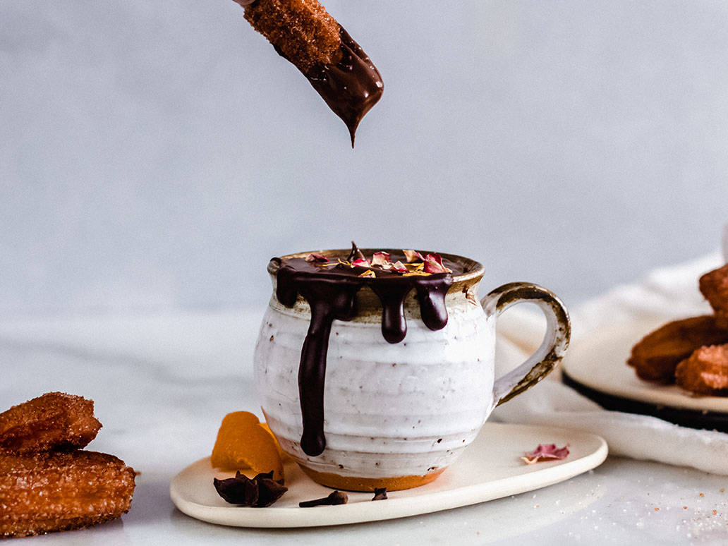 Receta de Churros con Chocolate Especiado