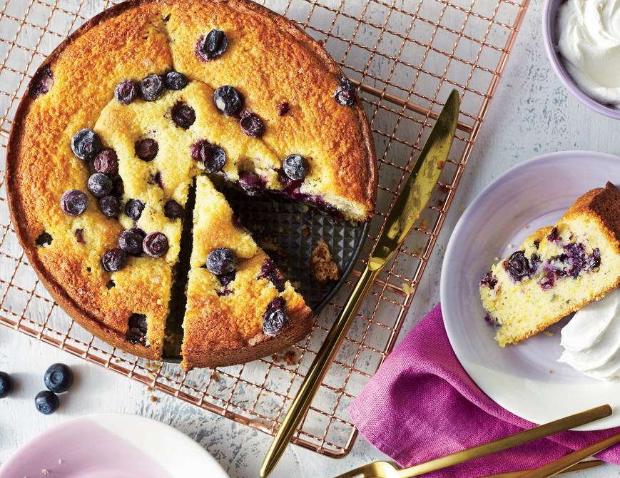 Blueberry Cornmeal Cake Recipe