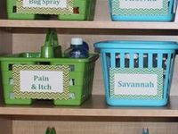 9. Organize the cabinets