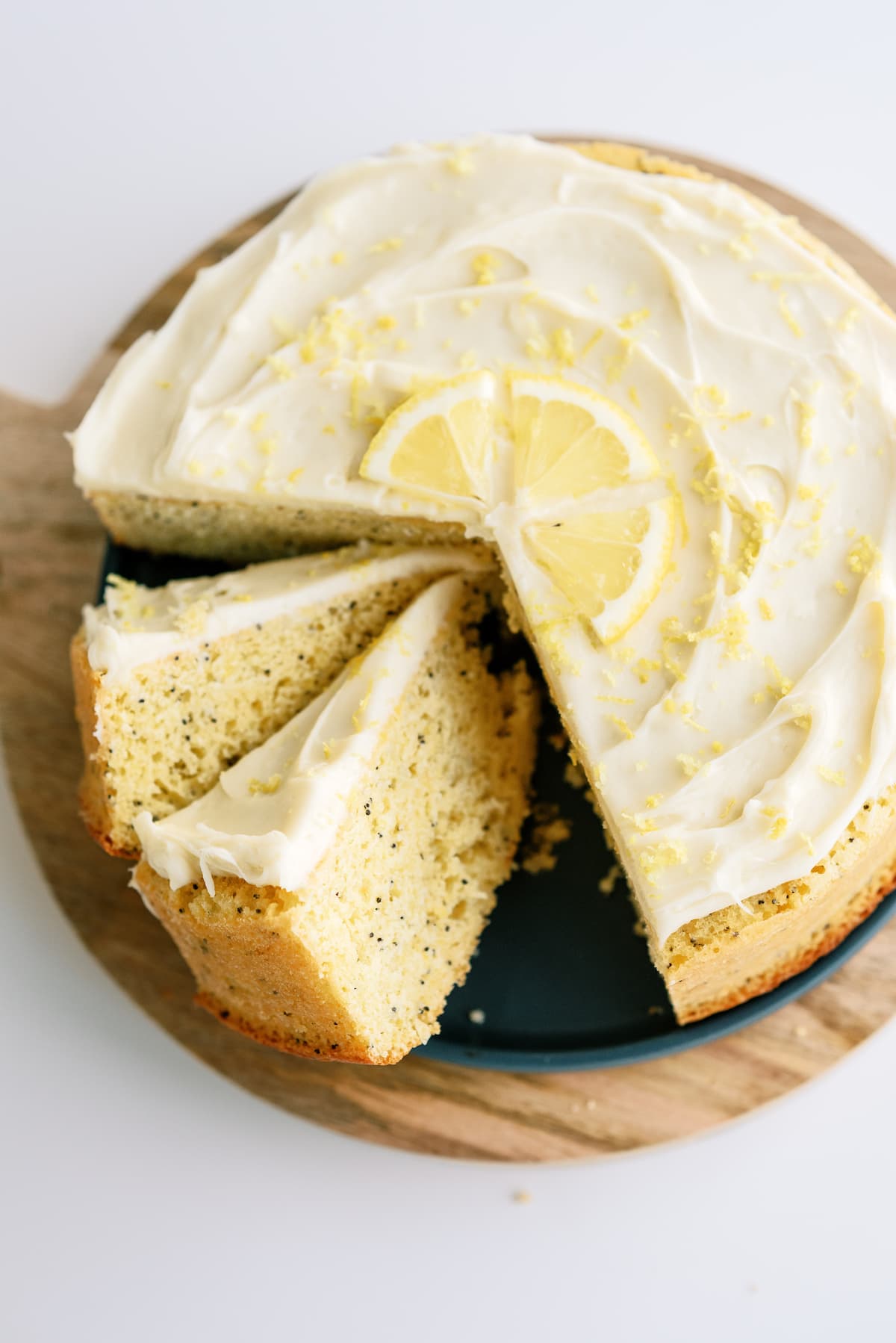 Lemon Poppy Seed Cake with Cream Cheese Frosting