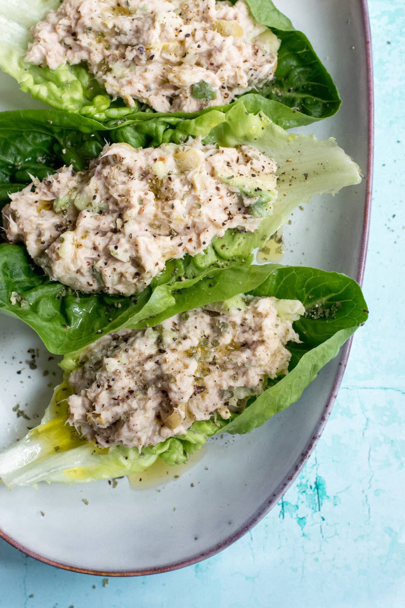 Keto Tuna Salad Lettuce Wraps