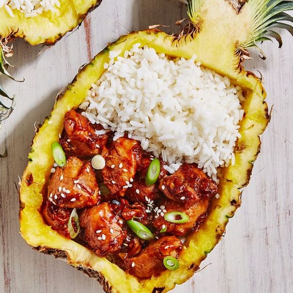 Teriyaki Chicken and Pineapple Rice Bowl