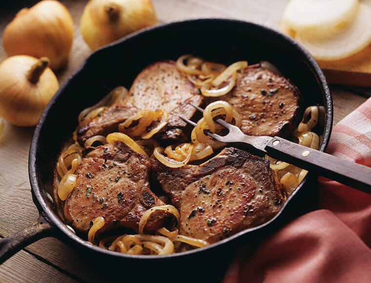 Pork Chops with Caramelized Onions