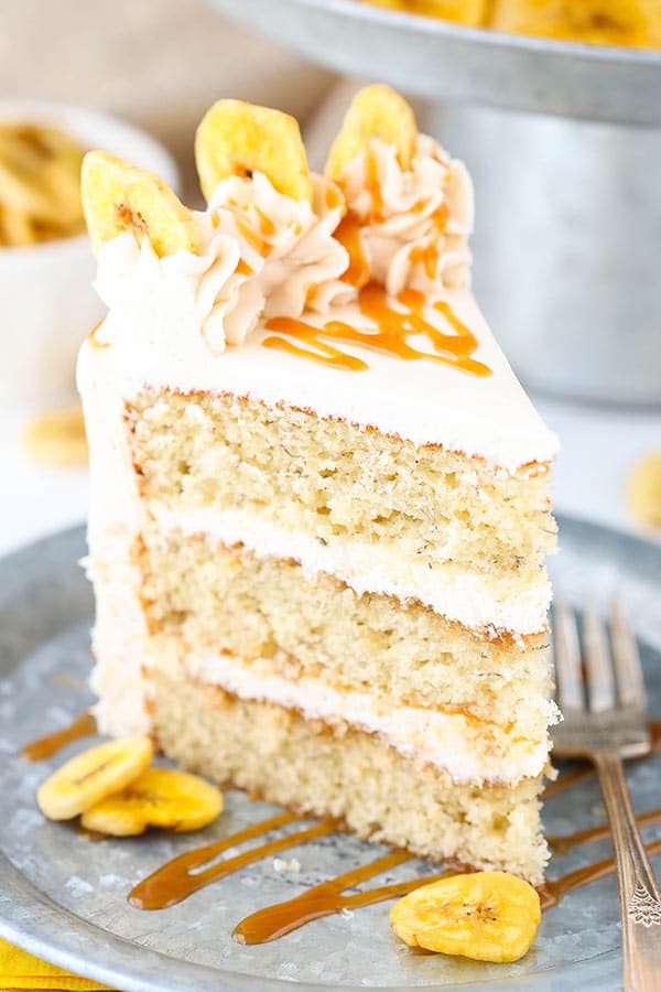 Banana Caramel Layer Cake