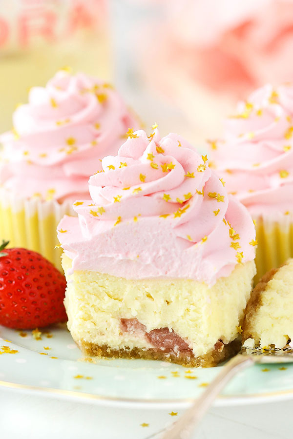 Mini Strawberry Champagne Cakes
