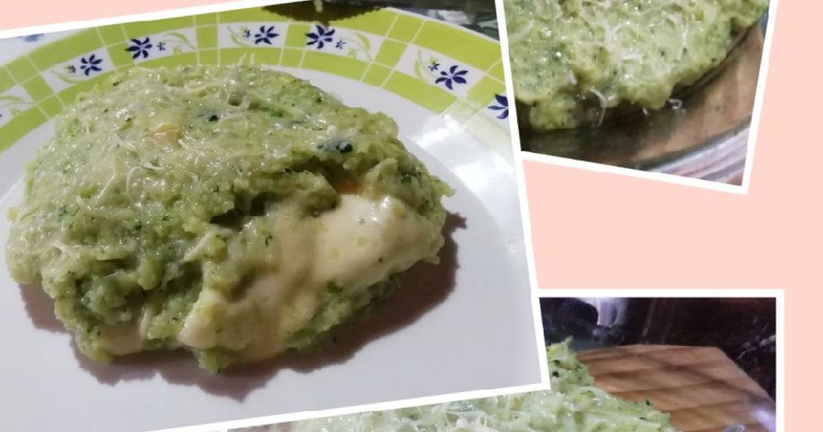 Polenta con pollo y brócoli