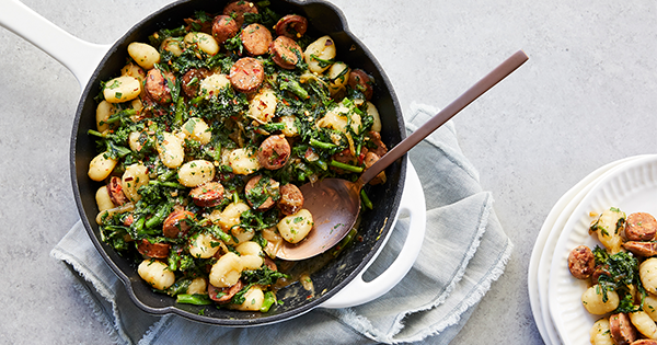 Gnocchi with Sausage and Broccoli Rabe