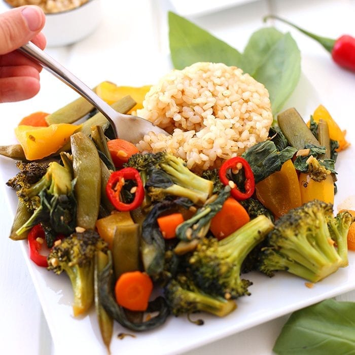 Thai Basil Vegetable Stir-Fry