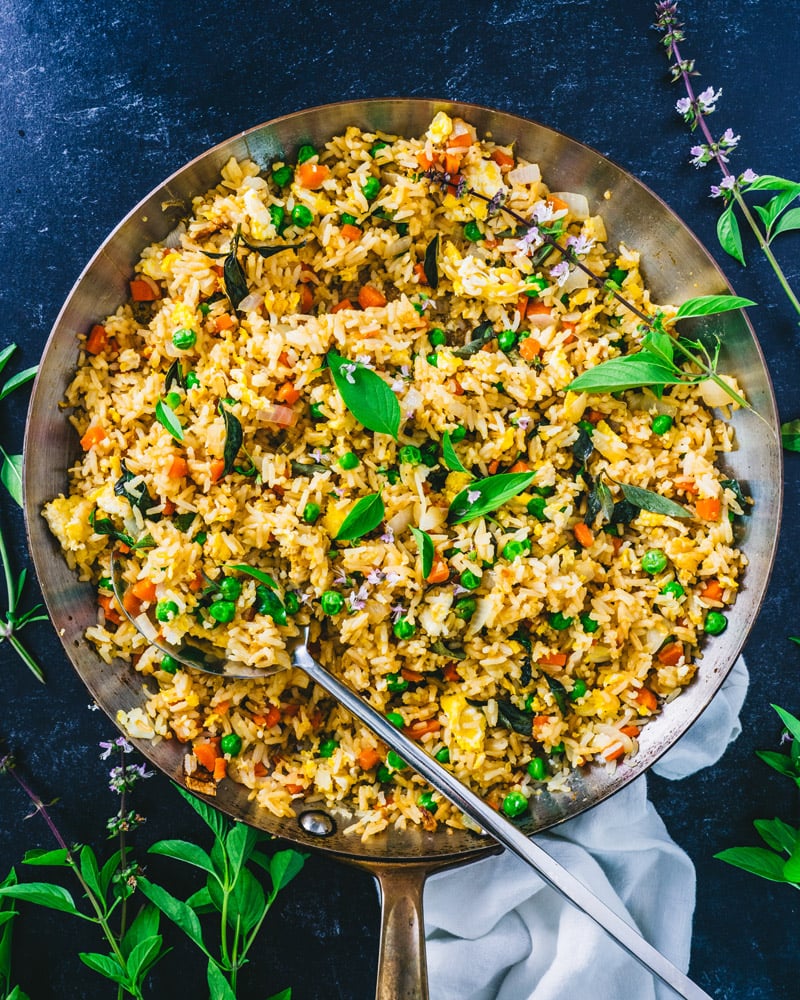 Thai Basil Egg Fried Rice