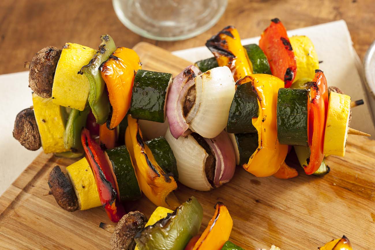 Indian Spiced Veggie Skewers