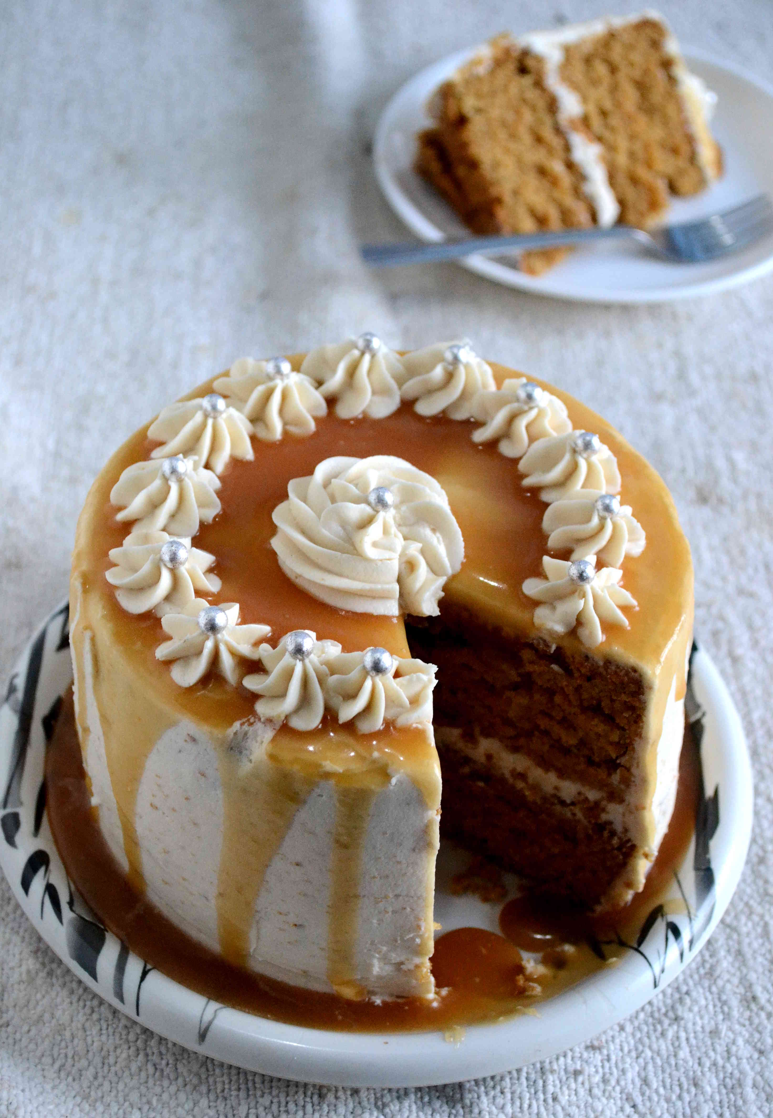 Egg-Free Caramel Cake