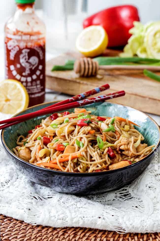 Honey Sriracha Chicken Ramen