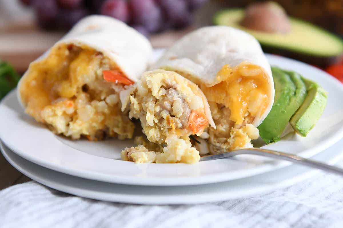Tater Tot Breakfast Burritos