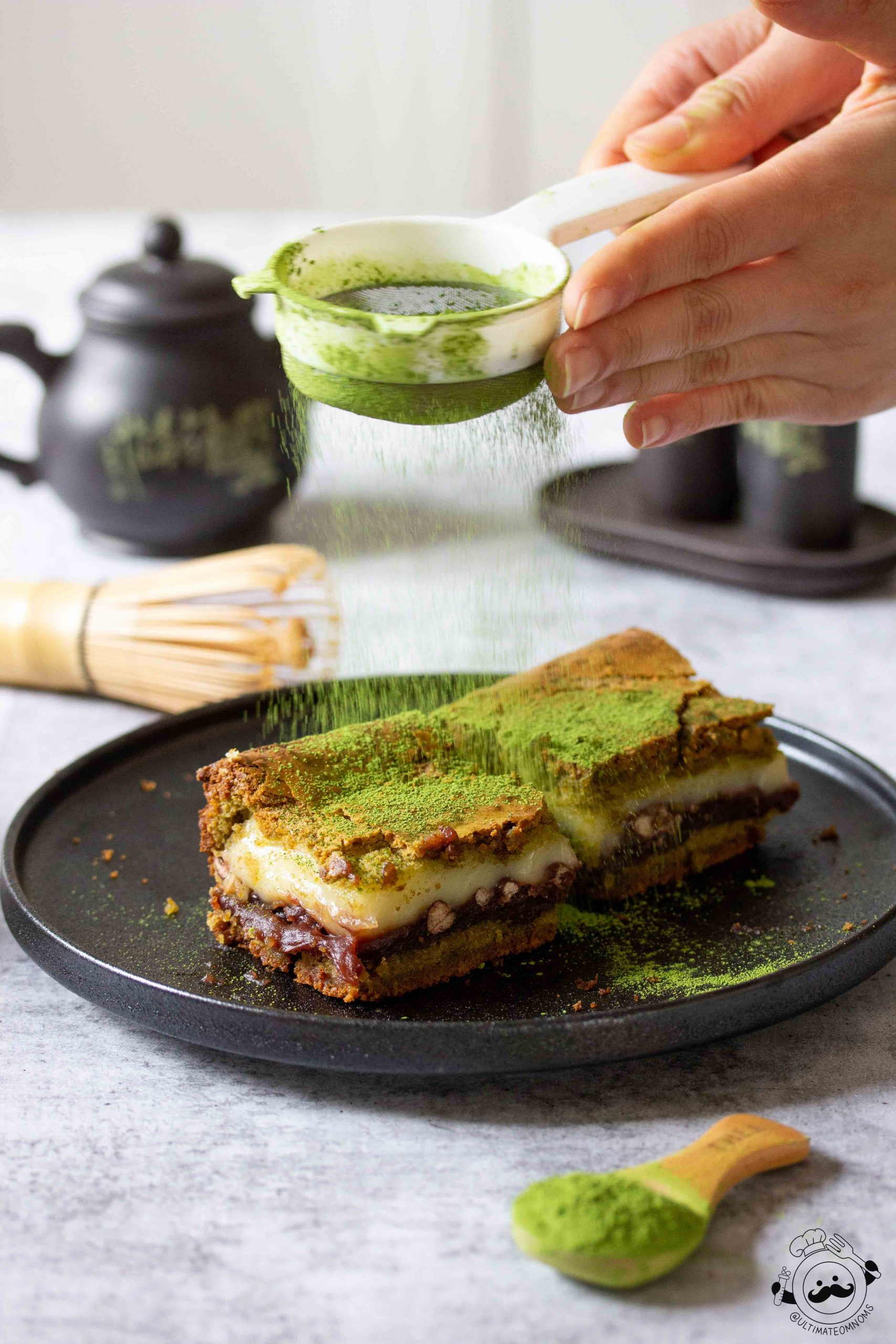 Matcha Red Bean Brownies