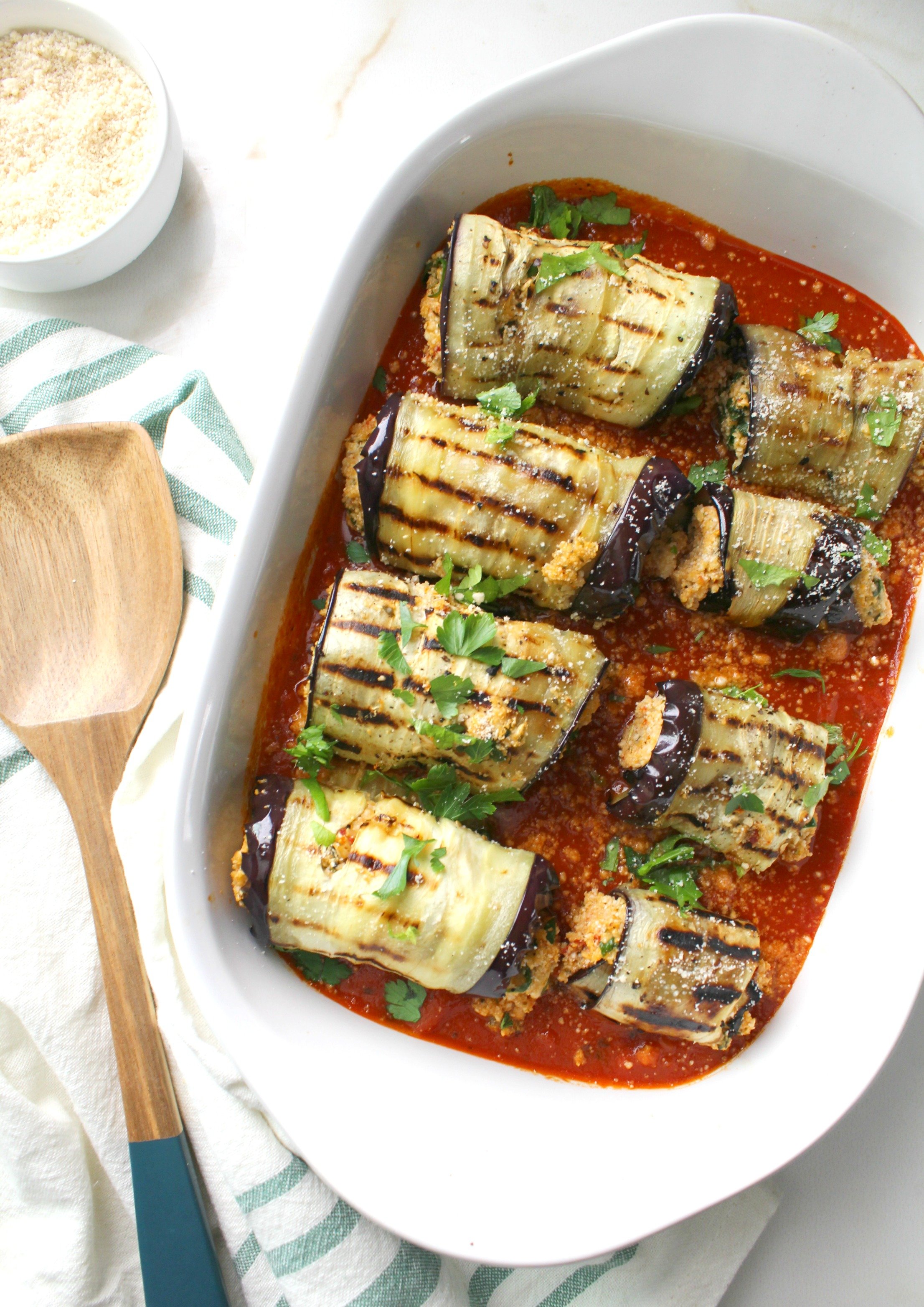 Mediterranean Eggplant Roll-Ups