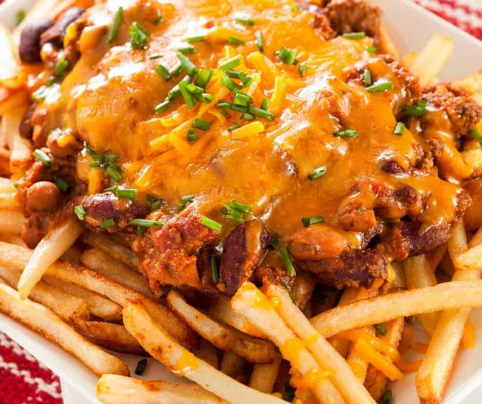 Chili Cheese Air Fryer French Fries