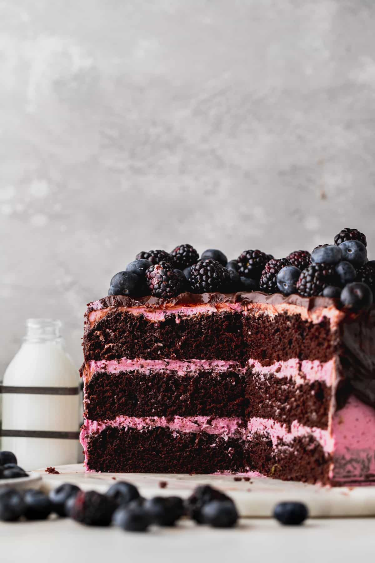 Blueberry Chocolate Cake
